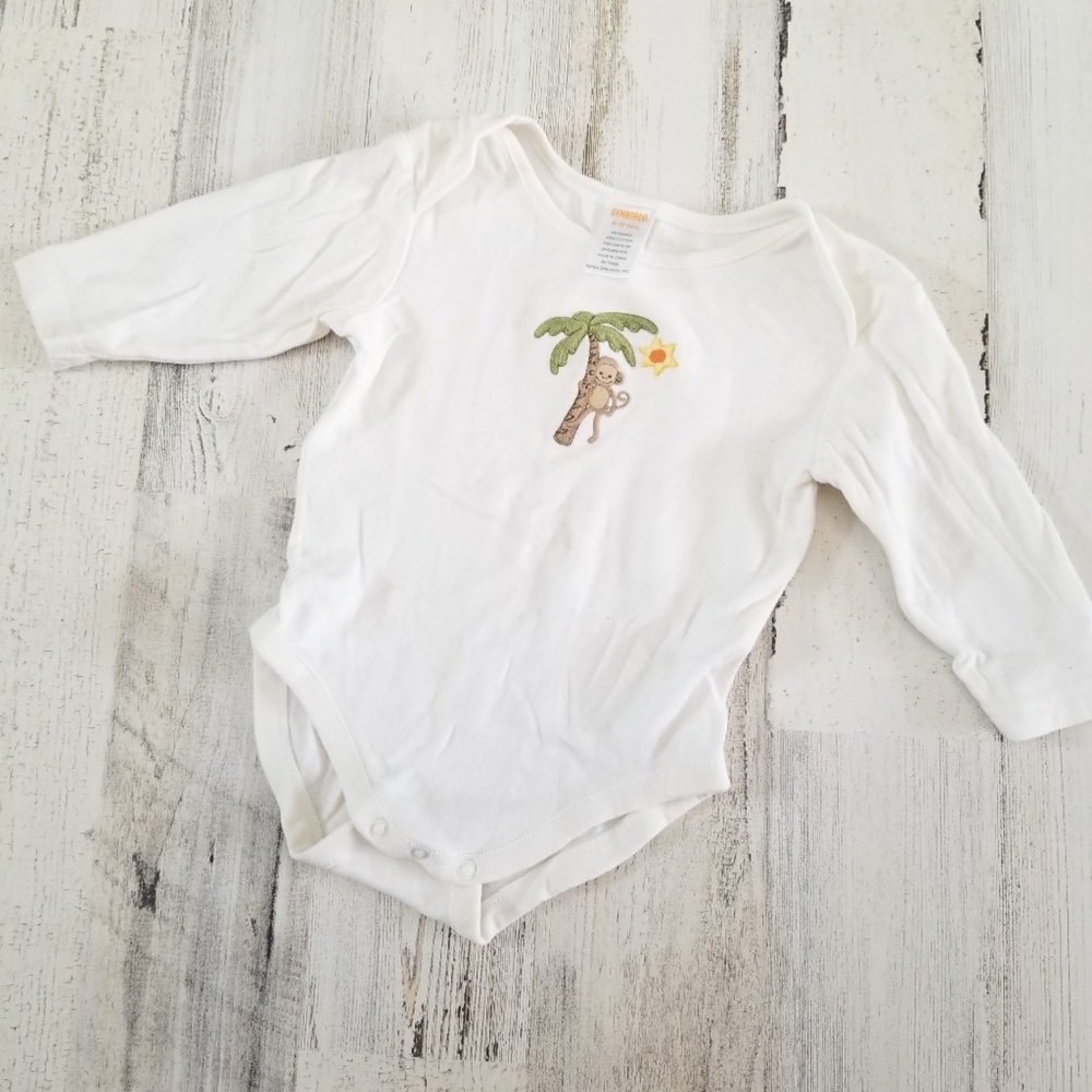 Gymboree Monkey Palm Tree Onesie